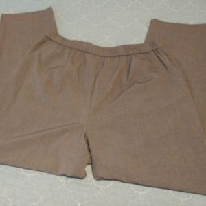 Straight-Fit Elastic Waist Dress Pants Size 16